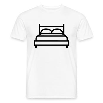 lit - T-shirt homme - blanc - Devant - AI Model Male 178 dark (178cm)