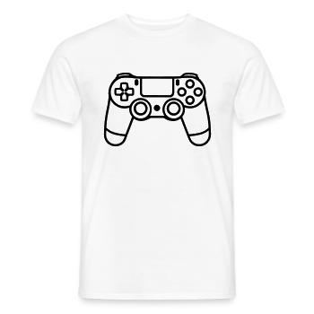 Video game controller - Men's T-Shirt - white - Front - AI Model Male 178 dark (178cm)