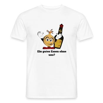 Gutes Essen - Männer T-Shirt - Weiß - Vorne - AI Model Male 178 dark (178cm)