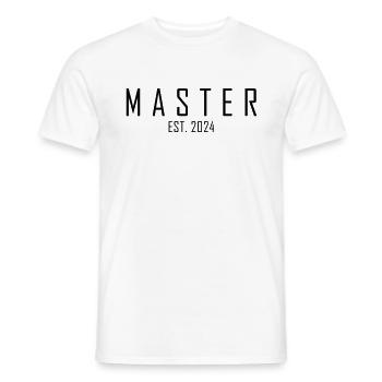 Master EST. 2024 - Männer T-Shirt - Weiß - Vorne - AI Model Male 178 dark (178cm)