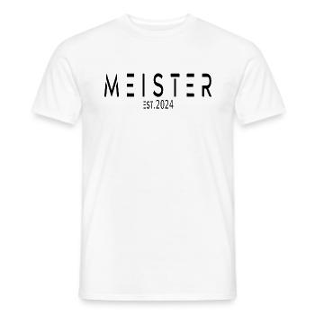 Meister EST. 2024 - Männer T-Shirt - Weiß - Vorne - AI Model Male 178 dark (178cm)