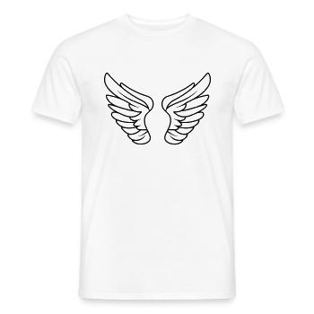 Angel Wings - Men's T-Shirt - white - Front - AI Model Male 178 dark (178cm)