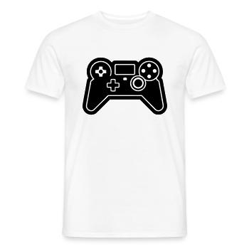 Video games controller - Men's T-Shirt - white - Front - AI Model Male 178 dark (178cm)