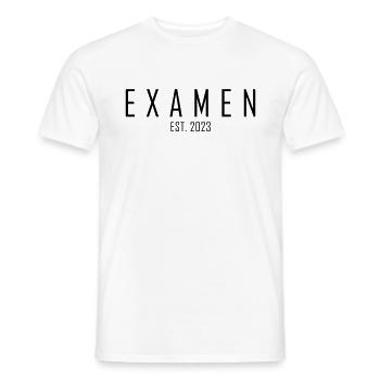 Examen EST. 2023 - Männer T-Shirt - Weiß - Vorne - AI Model Male 178 dark (178cm)