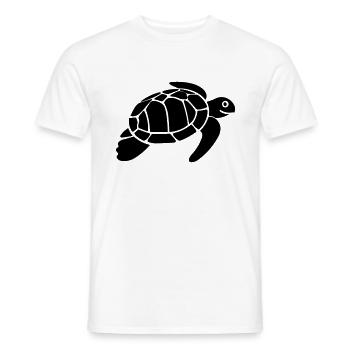 tortoise - Men's T-Shirt - white - Front - AI Model Male 178 dark (178cm)