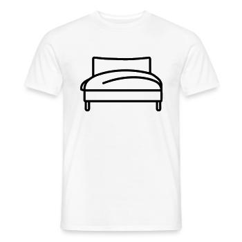 lit - T-shirt homme - blanc - Devant - AI Model Male 178 dark (178cm)
