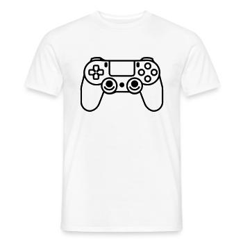 Video game controller - Men's T-Shirt - white - Front - AI Model Male 178 dark (178cm)
