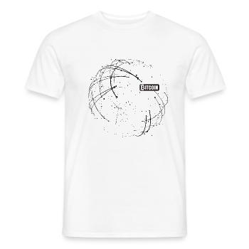 Bitcoin Network - Männer T-Shirt - Weiß - Vorne - AI Model Male 178 dark (178cm)