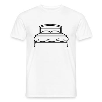 lit - T-shirt homme - blanc - Devant - AI Model Male 178 dark (178cm)