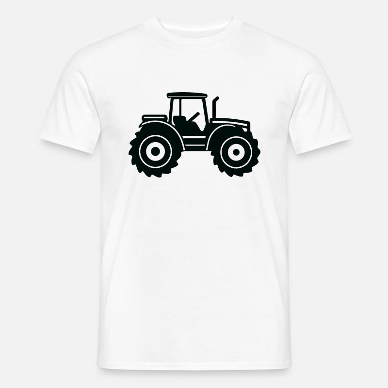 Traktor - Männer T-Shirt - Weiß