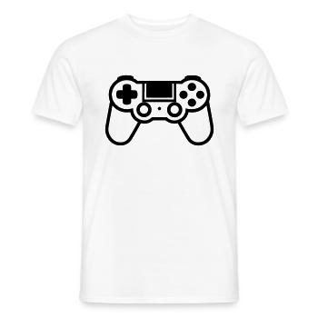 Video game controller - Men's T-Shirt - white - Front - AI Model Male 178 dark (178cm)