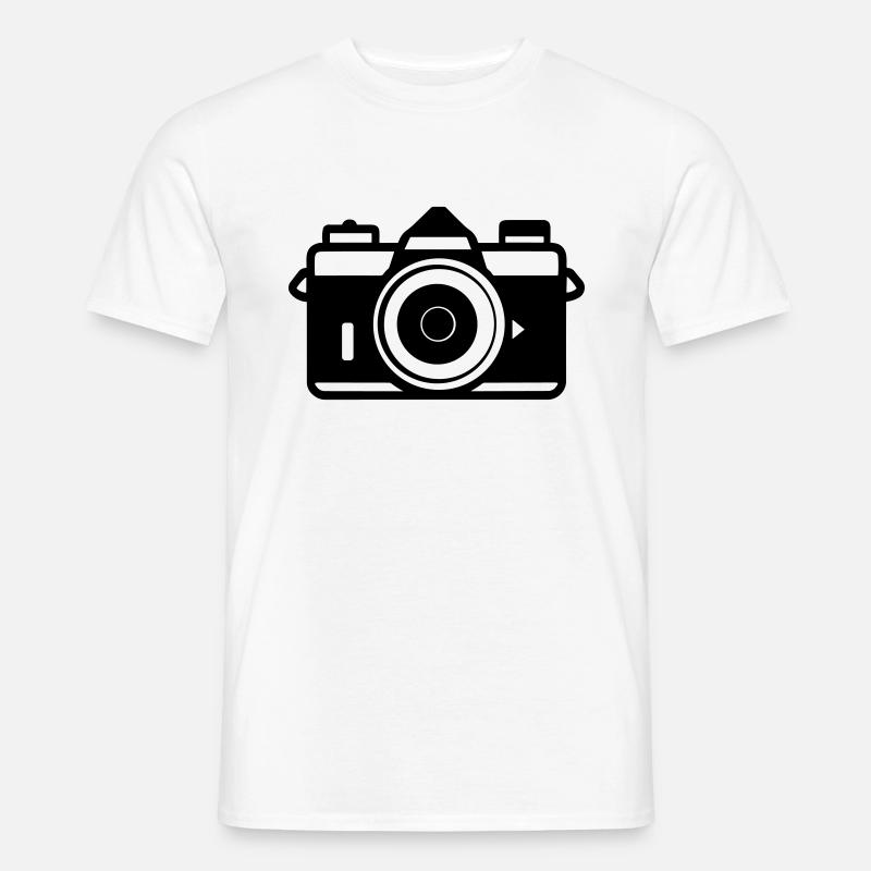 Kamera - Männer T-Shirt - Weiß
