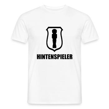 hintenspieler - Männer T-Shirt - Weiß - Vorne - AI Model Male 178 dark (178cm)