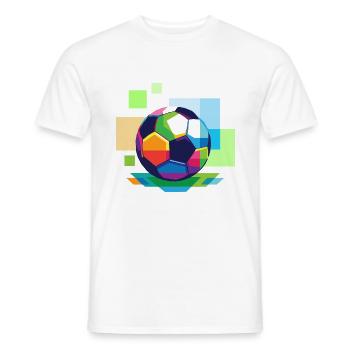 Football - T-shirt homme - blanc - Devant - AI Model Male 178 dark (178cm)