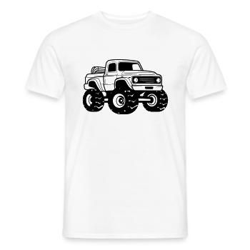 Monster Truck - T-shirt homme - blanc - Devant - AI Model Male 178 dark (178cm)