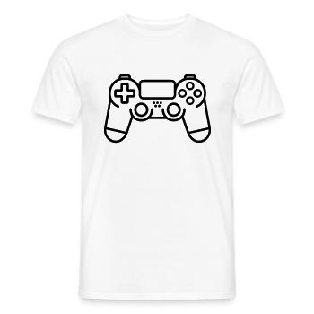 Video games controller - Men's T-Shirt - white - Front - AI Model Male 178 dark (178cm)