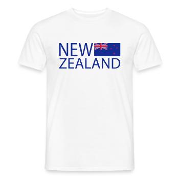 New Zealand - Männer T-Shirt - Weiß - Vorne - AI Model Male 178 dark (178cm)
