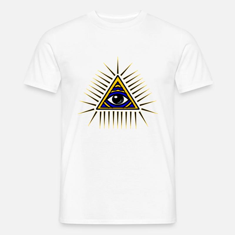 Illuminati Geschenk Idee - Männer T-Shirt - Weiß