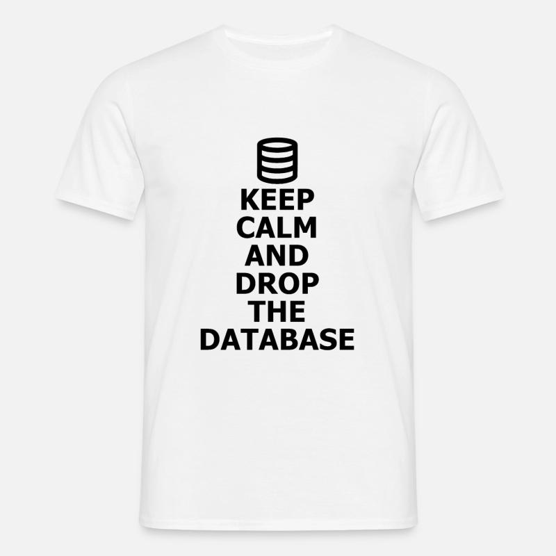 Database Admin DBA - Men's T-Shirt - white