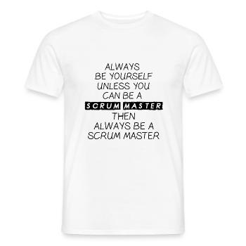 Scrum Master Agile Software Development - Men's T-Shirt - white - Front - AI Model Male 178 dark (178cm)