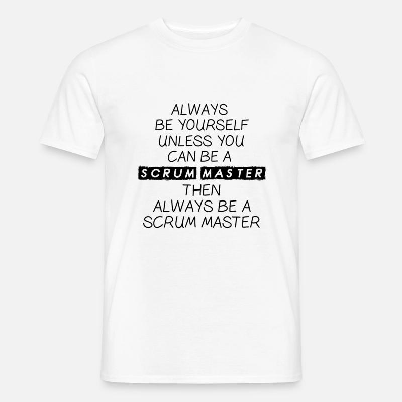 Scrum Master Agile Software Entwicklung - Männer T-Shirt - Weiß