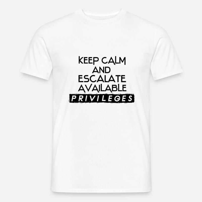 Netzwerk Admin IT Security Admin Geschenk - Männer T-Shirt - Weiß