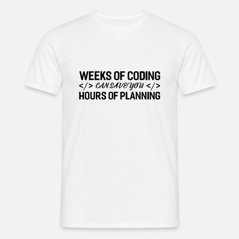Programmer Weeks Of Coding - Men's T-Shirt - white