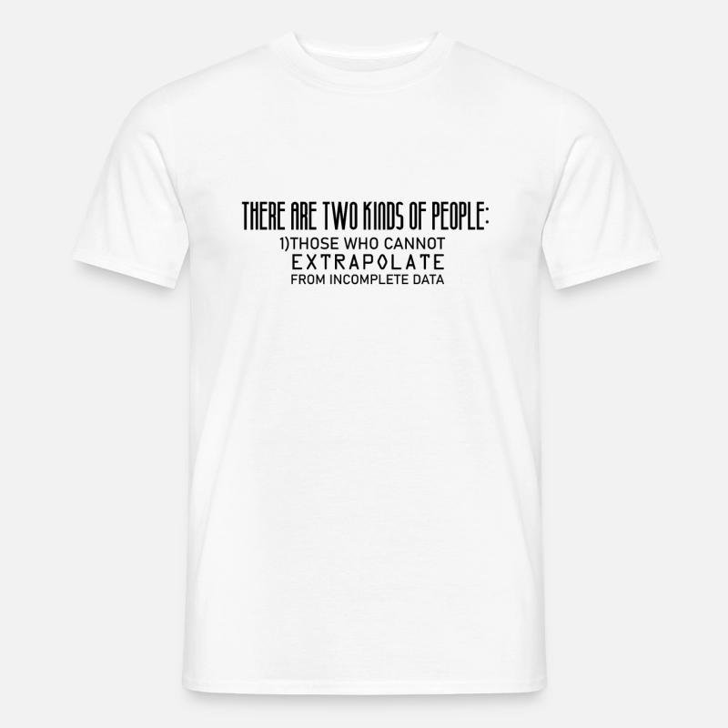 Mathematik Lustiges Mathe Extrapolate - Männer T-Shirt - Weiß