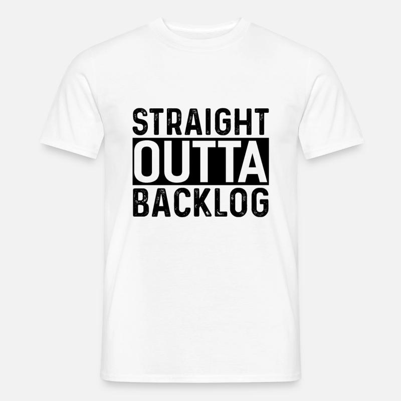 Scrum Team Backlog - Männer T-Shirt - Weiß