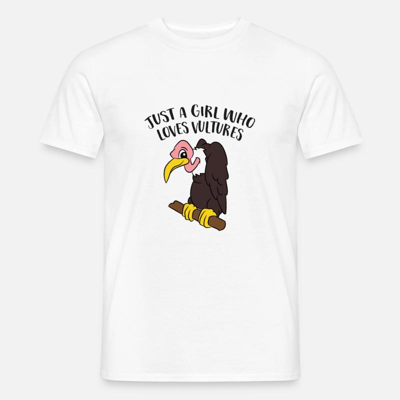 Nur Ein Mädchen Das Geier Liebt - Männer T-Shirt - Weiß