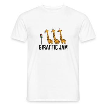 Lustige Giraffe Giraffe Wortspiel Giraffic Jam - Männer T-Shirt - Weiß - Vorne - AI Model Male 178 dark (178cm)