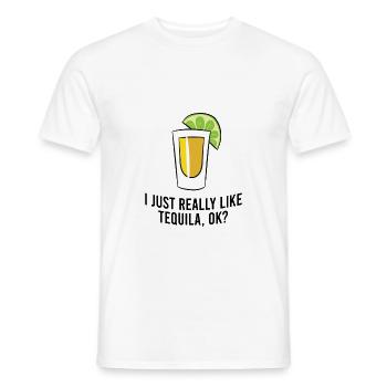 Ich Mag Tequila einfach, Ok? - Männer T-Shirt - Weiß - Vorne - AI Model Male 178 dark (178cm)