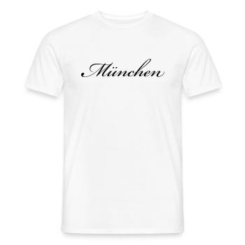 München T-Shirt - Männer T-Shirt - Weiß - Vorne - AI Model Male 178 dark (178cm)