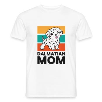 Funny Dalmatian Mom Dalmatian Dog - Men's T-Shirt - white - Front - AI Model Male 178 dark (178cm)