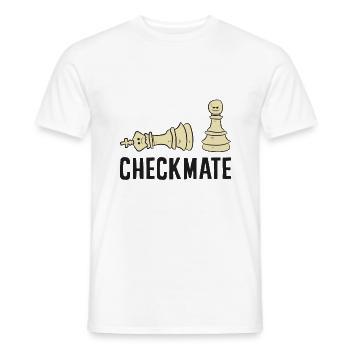 Schach Schachmatt Lustiger Schachspieler - Männer T-Shirt - Weiß - Vorne - AI Model Male 178 dark (178cm)