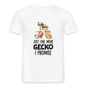 Just One More Crested Gecko Reptile Pet Crested - Men's T-Shirt - white - Front - AI Model Male 178 dark (178cm)