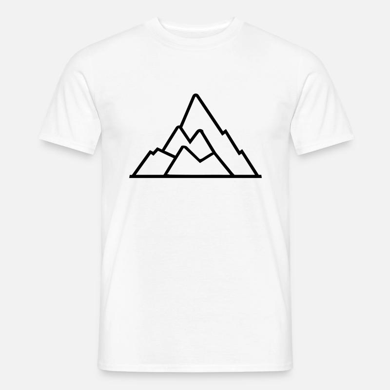 Berg - Männer T-Shirt - Weiß