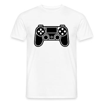 Video game controller - Men's T-Shirt - white - Front - AI Model Male 178 dark (178cm)