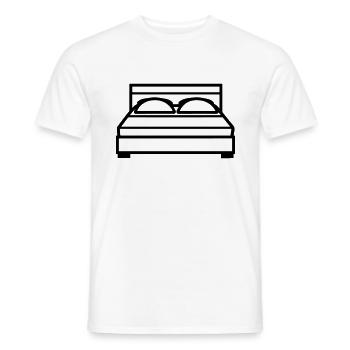 lit - T-shirt homme - blanc - Devant - AI Model Male 178 dark (178cm)