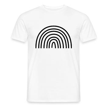 Arc en ciel - T-shirt homme - blanc - Devant - AI Model Male 178 dark (178cm)