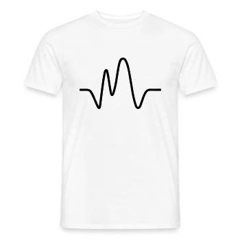Heartbeat - Men's T-Shirt - white - Front - AI Model Male 178 dark (178cm)