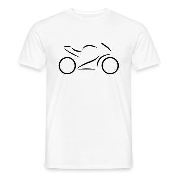 Motorrad - Superbike - Männer T-Shirt - Weiß - Vorne - AI Model Male 178 dark (178cm)