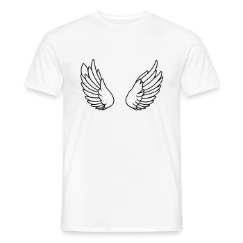 Angel Wings - Men's T-Shirt - white - Front - AI Model Male 178 dark (178cm)