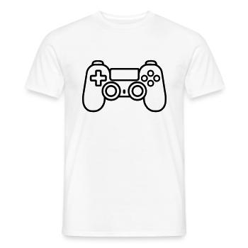 Video games controller - Men's T-Shirt - white - Front - AI Model Male 178 dark (178cm)