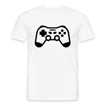 Video game controller - Men's T-Shirt - white - Front - AI Model Male 178 dark (178cm)