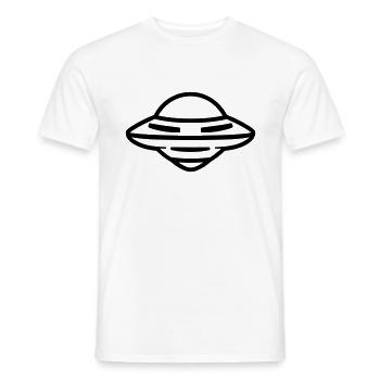 soucoupe volante - T-shirt homme - blanc - Devant - AI Model Male 178 dark (178cm)
