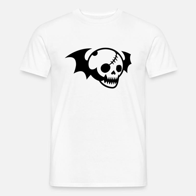 Schädel - Männer T-Shirt - Weiß