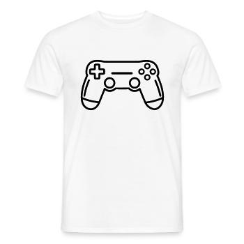 Video games controller - Men's T-Shirt - white - Front - AI Model Male 178 dark (178cm)