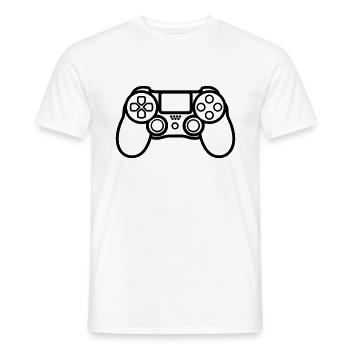 Video games controller - Men's T-Shirt - white - Front - AI Model Male 178 dark (178cm)