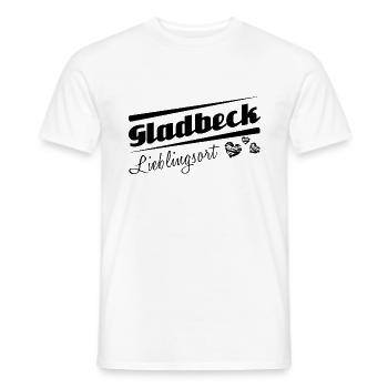 Gladbeck - Lieblingsort mit Stadtnamen - Männer T-Shirt - Weiß - Vorne - AI Model Male 178 dark (178cm)